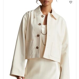 NWD POLO RALPH LAUREN
CROPPED COTTON HERRINGBONE CAR COAT S